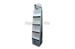 China 4 Shelf Cardboard Pop Point Of Purchase Displays 10 Hooks Simple Structure supplier
