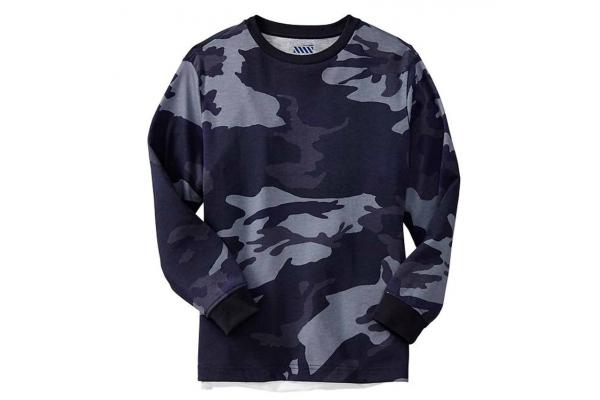 men long sleeve blank camo t shirts