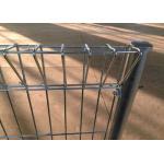 ISO9001 2001 Round Post 5mm Welded Roll Top Fencing for sale