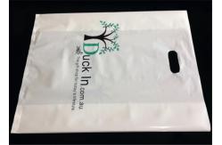China LDPE Material Clothing Plastic Packaging Bags With Handle Custom Logo Printed supplier