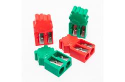 China Bear Shape Double Hole Funny Pencil Sharpner For Kids supplier