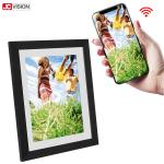 IPS Touch Screen HD Digital Picture Frame , 16GB LCD Photo Frame Support APP 10.1Inch for sale