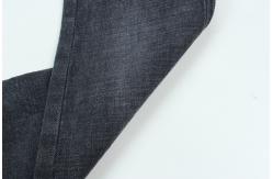 China 11.2 Oz  Black And Black Backside Crosshatch Slub Denim Fabric supplier