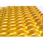 PVDF Galden Triangular Hole Aluminum Expanded Metal Mesh For Sound Absorption for sale
