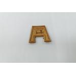 Sew On Clothing Genuine Leather Patches Embossed Logo For Garment