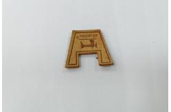 China Sew On Clothing Genuine Leather Patches Embossed Logo For Garment supplier