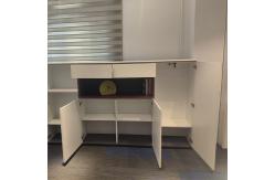 China White Wooden File Cabinets Locking 2 4 6 Drawer CEO Office Lockers supplier