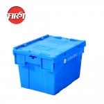 FIRST Plastic Transport Totes Stackable and Nestable for Versatile Storage Solutions for sale