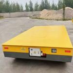 Electric Flat Car Forward Backward Left Turn Right Turn Pivot In Place Material Transfer Trolley for sale