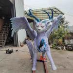 Weather Resistance Amusement Park Animatronics  Chinese Ancient Animals Baize