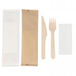 Disposable Wooden Cutlery Set - Alternative to Plastic, Eco Friendly, Biodegradable, Compostable Cutlery Set - 50 Wood Spoons, 50 Wooden Knives & 50 Wooden Forks Disposable Utensils Set for sale