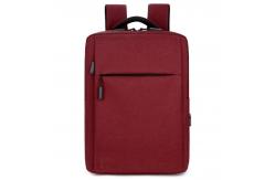 China 210D Nylon Red Waterproof Computer Bag Casual Travel Daypack With Luggage Strap supplier