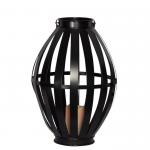 OEM Classical 388mm Hurricane Table Lamps / Black Iron Table Lamps for sale
