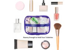 China Large Clear Makeup Bag Zipper Waterproof Transparent Travel Storage Pouch supplier