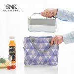 PEVA Lining 600D Polyester Insulated School Lunch Bag for sale