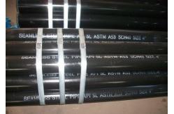 China ASTM A53 Grade B ERW Steel Pipe With Black Painting supplier