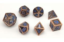 China Zinc Alloy DND Mini RPG Dice Set 7 Pcs Polyhedron Wear Resistant supplier
