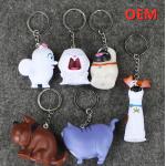 OEM Customized  Plastic PVC  Pretty Cartoon Figure Action keychain toy