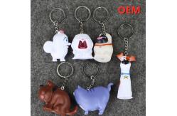 China OEM Customized  Plastic PVC  Pretty Cartoon Figure Action keychain toy supplier