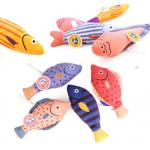 Creative Natural Catnip Kitten Flippy Fish Cat Toy For Indoor Boredom for sale