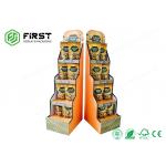 Custom Made Printing Advertising Retail Cardboard Shelf Paper Floor Display Stand for sale