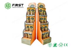 China Custom Made Printing Advertising Retail Cardboard Shelf Paper Floor Display Stand supplier