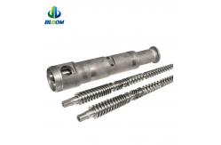 China Customized High Effiency Conical twin Screw And Barrel For PVC WPC supplier