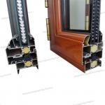 Double Glass Aluminum Folding System Window With Thermal Break Strips