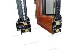China Double Glass Aluminum Folding System Window With Thermal Break Strips supplier