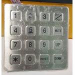 Vandal Resistant Phone Keyboard , Stainless Steel Keypad With 16 Keys