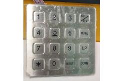 China Vandal Resistant Phone Keyboard , Stainless Steel Keypad With 16 Keys supplier