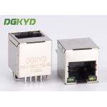 Vertical 180 Degree Ethernet Rj45 Connector Shielded Rj45 Jack With Magnetics for sale