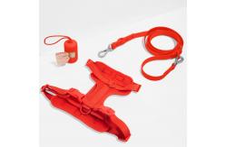 China Neoprene Leash Collar Combo Adjustable Soft PVC Red Collar And Leash supplier