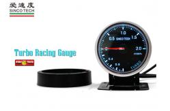 China High Accuracy Turbo Boost Gauge 60 MM Fast Responsive Gray Blue Backlight supplier