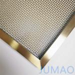 Architectural Metal Wall Partitions Metal Divider Panels Golden for sale