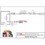 Energy Saving Aerosol Filling Line With Liquid Filling Machine And Aerosol Crimping Machine  for sale