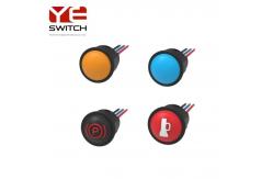 China Normal Open Push Button Switch Single Pole Mini Push Button Switch 24VDC supplier
