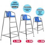 Rts Water Park 304 Stainless Steel Lifeguard Chair Sliver+Blue Other Water Play Equipment for sale