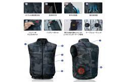 China Sun Protection Air Conditioned Vest Unisex Cool Summer Vests 2 Fans supplier