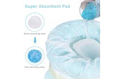 China Training Potty Chair Plastic Garbage Bags With Drawstring Super Absorbent Pad supplier