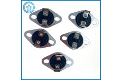 China 6.3mm Vertical Bimetal Thermostat Switch 10A 250V 60 Degree NC Manual Reset supplier