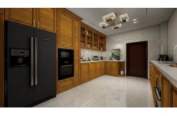 China Traditional Solid Wood Kitchen Unit Customized Whole Kitchen Design supplier