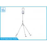 Galvanized Wall Flower Pot Hanging Kit Space Saving 40 Cm Total Length for sale