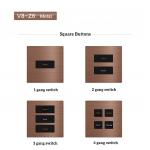 Intergrated Type Wall Push Switch Square Buttons Style RS485 Protocol for sale