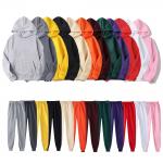 High Quality 100% Polyester Heat Transfer Tracksuit Hoodie Custom Design Plain Men Sweatsuit Sets for Sublimation for sale
