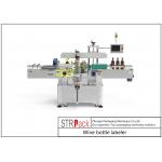 Two Sides Servo System Wine Bottle Labeler Opaque / Transparent Label for sale