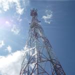Tubular Telecom Mobile Mast 50m Lattice Steel Towers for sale