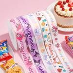 Polyester 2cm/25m Cartoon Printed Ribbon Perfect for Birthday Cakes on International Children's Day for sale