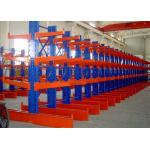 Heavy Duty Metal Structural Cantilever Rack Lumber Storage Double Face Custom for sale