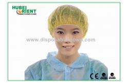 China PE Disposable Shower Caps / Transparent Polythene Bouffant Hair Nets supplier